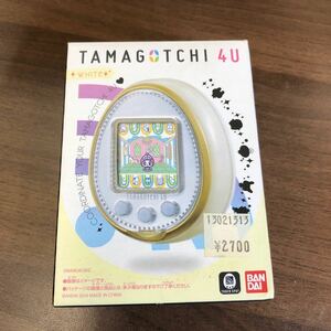 【通電確認済】現状品 廃盤品　BANDAI　TAMAGOTCHI 4U WHITE　バンダイ　たまごっち ホワイト◆No6707-1