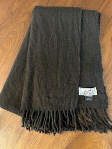 1円スタート！HERMES CASHMERE100% MUFFLER MADE IN SCOTLAND/エルメスカシミヤ100%マフラー(ショール) キャメル