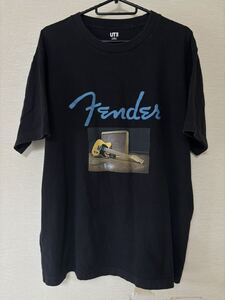 UT Fender フェンダー ギター 半袖Tシャツ ユニクロコラボ XL 黒 エレキギター テレキャスター