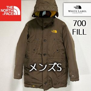 人気 ノースフェイス ダウンジャケット メンズS フード着脱可 700FP THE NORTH FACE ホワイトレーベル ヌプシ バルトロライト ビレイヤー