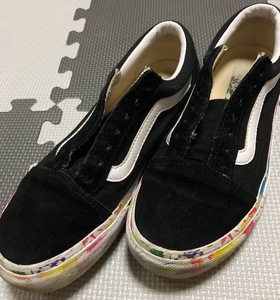 VANS バンズ 厚底スニーカー ローカットスニーカー 617606-0001 中古※紐なし※ 24.5cm ＋オマケ