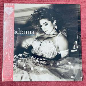 【LP】帯付 シュリンク◆即決◆美盤 中古【MADONNA マドンナ LIKE A VIRGIN ライク・ア・ヴァージン】■ライナー P13033 ナイルロジャース