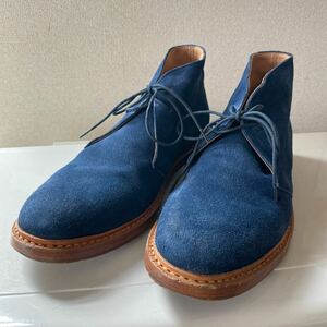 London Shoe Make◆チャッカブーツ/ネイビー/ロンドンシューメイク　28.5cm