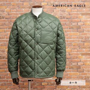 秋冬/AMERICAN EAGLE/XSサイズ/キルティングブルゾン 0108-1559 撥水タフタ 中綿 防寒 ジャンパー 新品/カーキ/jb167/