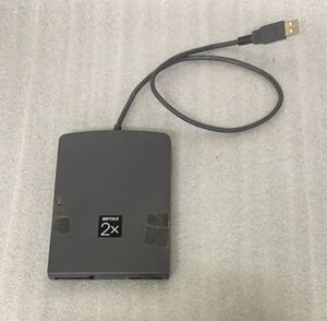 B1100 未検品 BUFFALO FD-2USB 3.5インチ フロッピーディスクドライブ 2倍速対応 USB外付