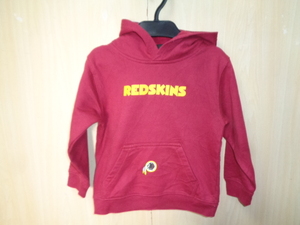 b804◆NFL TEAM APPAREL プリントロゴフーディー◆チームアパレル キッズ サイズ4T ワインレッド REDSKINS ゆうパケット発送 6F