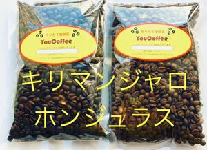 コーヒー豆 キリマンジャロ タンザニAA 180g ホンジュラス HG 180g YouCoffee 自家焙煎