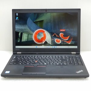 Lenovo ThinkPad P53 Quadro T2000 i7 9850H 2.6GHz 32GB SSD1TB 15.6インチ FHD Windows11 Pro 20QQSALR00 中古【AC無し】ノートパソコン