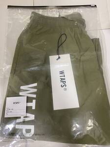 B009 24ss WTAPS ダブルタップス SPST2001 TROUSERS NYLON PERTEX ナイロン トラックパンツ ラインロゴ オリーブ Descendant 正規品