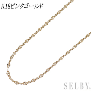 K18PG チェーン ネックレス 約45cm 新入荷 出品1週目 SELBY