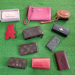 LOUIS VUITTON ルイヴィトン vivienne westwood ヴィヴィアン COACH コーチ Cartier キーケース ポーチ 小物入れ 10個以上 まとめ売り 