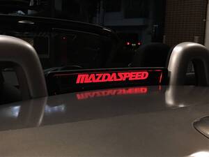 Valkyrie style ロードスターNC専用 NCEC　ウィンドディフレクター バージョンS MAZDASPEED文字 LEDレッド リモコン付き！