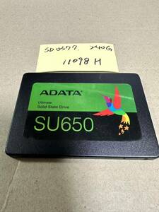 SD0377 /【中古動作品】ADATA 内蔵 SATA SSD 240GB 動作確認済み　使用時間11098H