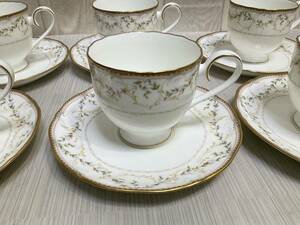 綺麗！Noritake ノリタケ 9977 SIERRAMORENA カップ＆ソーサー 6客セット