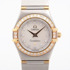 ■ 1円 ～ 中古品 参定60.5万■ OMEGA オメガ ■ コンステレーション 1267 ■ 42P ダイヤモンド ゴールド コンビ レディース ダイヤ