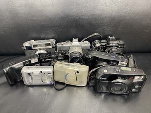 1円～ 中古 ジャンク キャノン ミノルタ 他 一眼レフ フィルムカメラ レンズ コンパクト デジタルカメラ 9点セット 写真 撮影 コレクター