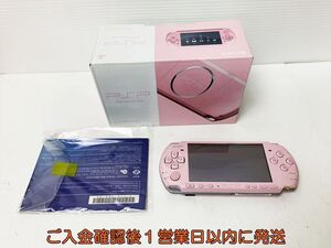 【1円】SONY Playstation Portable 本体/箱 セット ピンク PSP-3000 動作確認済 バッテリーなし B02-260rm/F3