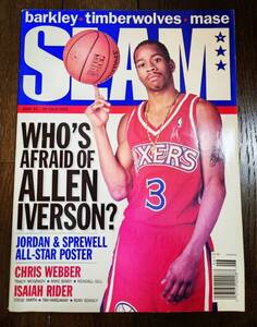 1997 June SLAM MAGAZINE #18 ALLEN IVERSON / スラム 雑誌 アレン アイバーソン Jordan, Nike, Adidas NBA