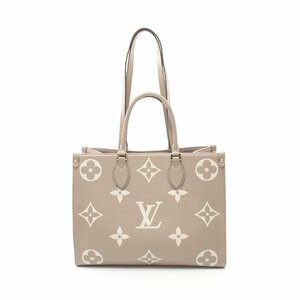 ルイ・ヴィトン オンザゴーMM ブランドオフ LOUIS VUITTON トートバッグ モノグラム・アンプラント レザー 中古 レディース