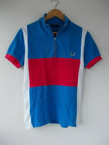 ★ ポルトガル製 フレッドペリー　サイクリング サイクル シャツ　サイズ：36　ハーフジップ　ポロシャツ　FRED PERRY ★