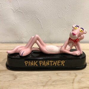 ピンクパンサー　黒　寝そべり　The Pink Panther　陶器　雑貨　置物　ビンテージ　レトロ　インテリア　管理001・3