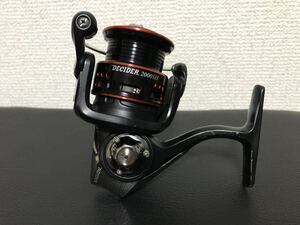 アブガルシア　ディサイダー　2000SH 9BB スピニングリール　ブラックレッド　ABU GARCIA DECIDER