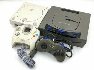 ♪▲【SEGA セガ】セガサターン・ドリームキャスト本体/コントローラー 4点セット HKT-3000 他 まとめ売り 0604 2