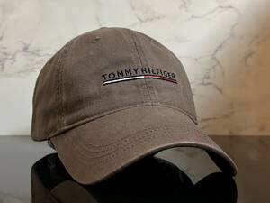 【未使用品】585KE 上品★TOMMY HILFIGERトミー・ヒルフィガ－ チノキャップ 帽子 上品で高級感のあるグレーのコットン素材《FREEサイズ》