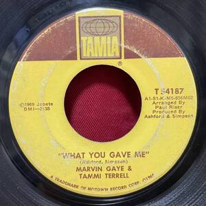 ◆USorg7”s!◆MARVIN GAYE/TAMMI TERRELL◆WHAT YOU GAVE ME◆