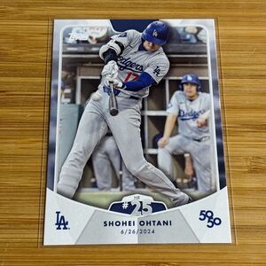 2024 Topps 大谷翔平 50/50 25号ホームラン 本塁打 レギュラーカード ロサンゼルス・ドジャース Shohei Ohtani HR #25 Los Angeles Dodgers