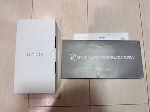 SoftBank Simply シンプリー レッド 赤 ガラケー シンプルスタイル ガラホ プリペイド携帯 602SI (603SI 701SI) セイコーソリューションズ