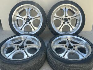 ★セダンカスタムに！★BAHNSPORT BLEST ブレスト 18in 8j +28 18in 9j +35 ダンロップ 235/40/18 265/35/18 クラウン オデッセイ フーガ等