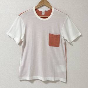 COMME des GARCONS SHIRT ポケット Tシャツ バイカラー オレンジ Sサイズ コムデギャルソンシャツ 半袖 カットソー Tee archive 4030215