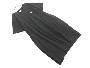 Lee リー チュニック ポケット 半袖 Tシャツ ワンピース sizeL/黒 ■◆ ☆ eec0 レディース