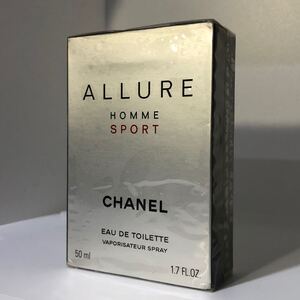 ●②新品 未開封 シャネル CHANEL シャネル ALLURE アリュール HOMME オム SPORT スポーツ EAU DE TOILETTE オードトワレ 50ml 現状品