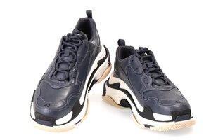 バレンシアガ メンズ スニーカー ブルー/ブラック/ホワイト サイズ44 約29cm BALENCIAGA TRIPLE S SNEAKER 536737 SDG SNEAKERS 新品