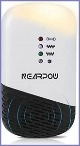 【新品送料無料】NEARPOW ネズミ 駆除 超音波 ねずみ駆除 ネズミ撃退器 ネズミ対策 電磁波＋4種類超音波 コンセント式