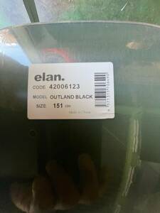 ☆売切り☆新品 未使用☆ELAN エラン OUTLAND Black アウトランド ブラック 151cm 42006123☆