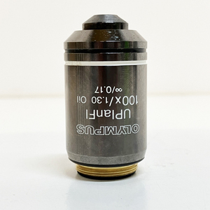 【ジャンク】OLYMPUS/オリンパス UPlanFl 100X/1.30 Oil /0.17 顕微鏡 対物レンズ