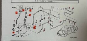 CL7 アコード ユーロR ウォッシャータンク モーター キャップ セット