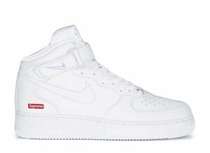 Supreme Nike Air Force 1 Mid "White" FW24 30cm FZ8784-100