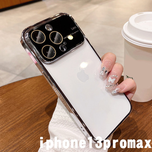 iphone13promaxケース カーバー TPU 可愛い　　 耐衝撃 ブラック1