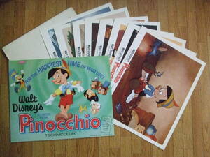 美品専門 ディズニー ピノキオ 米国公開時 大型ロビーカード ９枚組