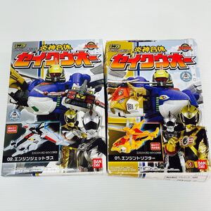 【未開封 ゴーオンジャーロボシリーズ同時出品中 バンダイ ミニプラ 炎神合体セイクウオー 01 02】長期保管品 フィギュア #0615-004A18