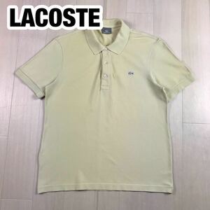 LACOSTE ラコステ 半袖ポロシャツ 3 ライトイエロー ワニ