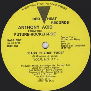 米12 Anthony Acid, Future-Rocker-Poe Bass In Your Face RHR797 Red Heat Records /00250