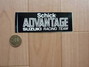 ☆Schick ADVANTAGE SUZUKI RACING TEAM:スズキアドバンテージ旧ステッカー: (送料無料)