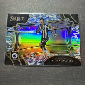 Bruno Guimaraes / Newcastle United Field Level Winter Camo /110 Prizm Parallel 2023-24 Panini Select Premier League Soccer