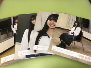 櫻坂46 中嶋優月 夏の近道 MV衣装 生写真 4種コンプ 4枚 おもてなし会 三期生 桜月CD 特典 MV(まとめ セット売り 可