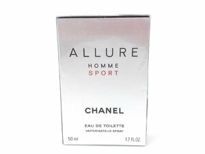 未使用　フィルム未開封　シャネル　CHANEL　ALLURE HOMME SPORT　アリュール オム スポーツ　オードトワレ　スプレー　50ml　YK-6722